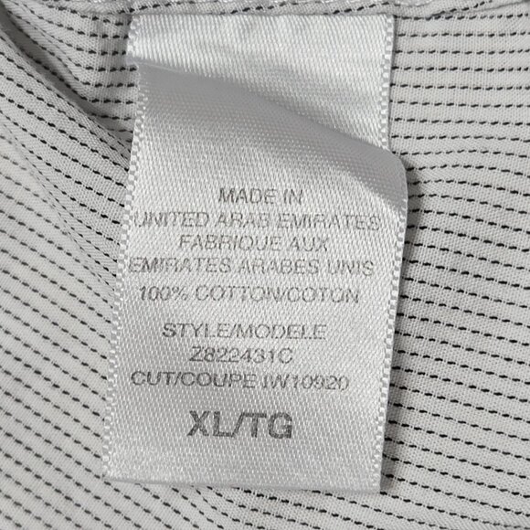 G by Guess Shirt Mens XL Gray Button Up Pinstripe Long Sleeve Pockets Western - Picture 13 of 14